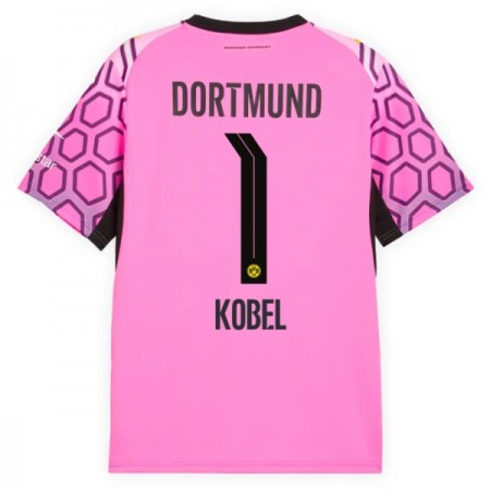 Virallinen pelipaita Borussia Dortmund Kobel 1 Vieras Maalivahti 2026-27 Lyhythihainen Pinkki - Miesten