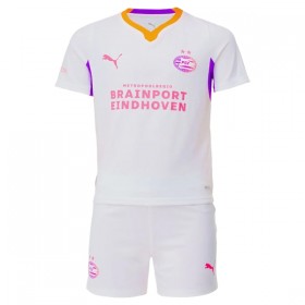 Virallinen pelipaita PSV Eindhoven Vieras 2026-27 Lyhythihainen - Lasten ( + Lyhyet housut )