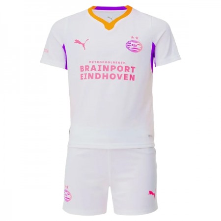 Virallinen pelipaita PSV Eindhoven Vieras 2026-27 Lyhythihainen - Lasten ( + Lyhyet housut )