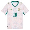 Virallinen pelipaita Senegal Sarr 18 Koti MM-kisat 2026 Lyhythihainen - Miesten