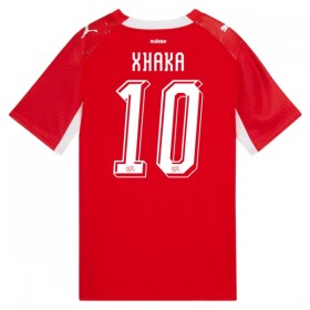Virallinen pelipaita Sveitsi Granit Xhaka 10 Koti MM-kisat 2026 Lyhythihainen - Miesten
