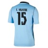 Virallinen pelipaita Uruguay Federico Valverde 15 Koti MM-kisat 2026 Lyhythihainen - Miesten Virallinen pelipaita Uruguay Federico Valverde 15 Koti MM-kisat 2026 Lyhythihainen - Miesten