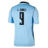 Virallinen pelipaita Uruguay Luis Suarez 9 Koti MM-kisat 2026 Lyhythihainen - Miesten Virallinen pelipaita Uruguay Luis Suarez 9 Koti MM-kisat 2026 Lyhythihainen - Miesten