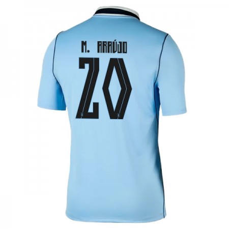 Virallinen pelipaita Uruguay Maximiliano Araujo 20 Koti MM-kisat 2026 Lyhythihainen - Miesten