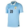 Virallinen pelipaita Uruguay Maximiliano Araujo 20 Koti MM-kisat 2026 Lyhythihainen - Miesten