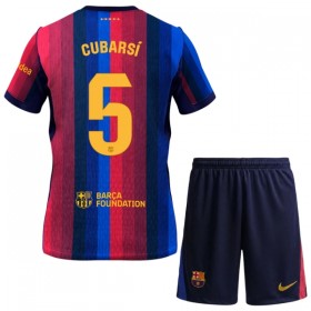 Virallinen pelipaita FC Barcelona Cubarsi 5 Koti 2026-27 Lyhythihainen - Lasten ( + Lyhyet housut )