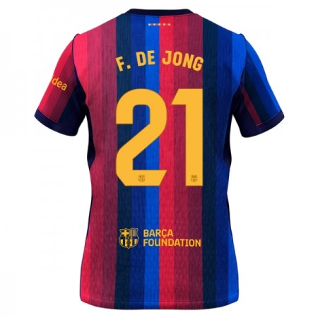 Virallinen pelipaita FC Barcelona Frenkie de Jong 21 Koti 2026-27 Lyhythihainen - Miesten Virallinen pelipaita FC Barcelona Frenkie de Jong 21 Koti 2026-27 Lyhythihainen - Miesten