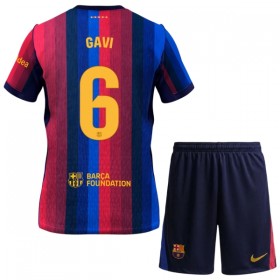 Virallinen pelipaita FC Barcelona Gavi 6 Koti 2026-27 Lyhythihainen - Lasten ( + Lyhyet housut )