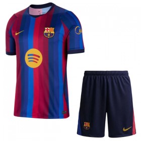 Virallinen pelipaita FC Barcelona Koti 2026-27 Lyhythihainen - Lasten ( + Lyhyet housut )