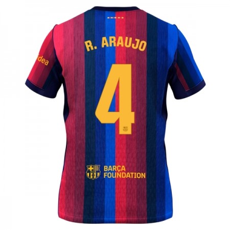 Virallinen pelipaita FC Barcelona R. Araujo 4 Koti 2026-27 Lyhythihainen - Miesten Virallinen pelipaita FC Barcelona R. Araujo 4 Koti 2026-27 Lyhythihainen - Miesten
