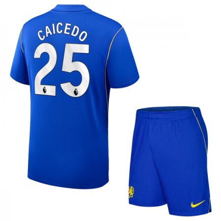 Virallinen pelipaita Chelsea Caicedo 25 Koti 2026-27 Lyhythihainen - Lasten ( + Lyhyet housut ) Virallinen pelipaita Chelsea Caicedo 25 Koti 2026-27 Lyhythihainen - Lasten ( + Lyhyet housut )