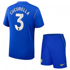 Virallinen pelipaita Chelsea Cucurella 3 Koti 2026-27 Lyhythihainen - Lasten ( + Lyhyet housut )