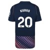 Virallinen pelipaita Tottenham Hotspur Kudus 20 Vieras 2026-27 Lyhythihainen - Lasten ( + Lyhyet housut )