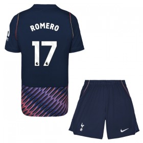 Virallinen pelipaita Tottenham Hotspur Romero 17 Vieras 2026-27 Lyhythihainen - Lasten ( + Lyhyet housut )