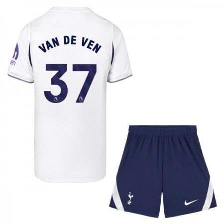 Virallinen pelipaita Tottenham Hotspur Van De Ven 37 Koti 2026-27 Lyhythihainen - Lasten ( + Lyhyet housut )