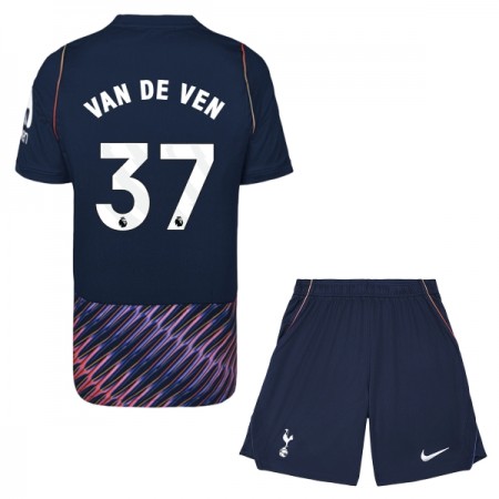 Virallinen pelipaita Tottenham Hotspur Van De Ven 37 Vieras 2026-27 Lyhythihainen - Lasten ( + Lyhyet housut ) Virallinen pelipaita Tottenham Hotspur Van De Ven 37 Vieras 2026-27 Lyhythihainen - Lasten ( + Lyhyet housut )