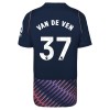 Virallinen pelipaita Tottenham Hotspur Van De Ven 37 Vieras 2026-27 Lyhythihainen - Miesten Virallinen pelipaita Tottenham Hotspur Van De Ven 37 Vieras 2026-27 Lyhythihainen - Miesten
