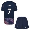 Virallinen pelipaita Tottenham Hotspur Xavi 7 Vieras 2026-27 Lyhythihainen - Lasten ( + Lyhyet housut )