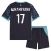 Virallinen pelipaita Olympique de Marseille Aubameyang 17 Vieras 2026-27 Lyhythihainen - Lasten ( + Lyhyet housut )