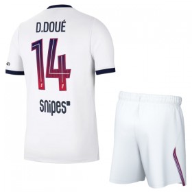 Virallinen pelipaita Paris Saint-Germain Desire Doue 14 Vieras 2026-27 Lyhythihainen - Lasten ( + Lyhyet housut )
