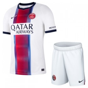 Virallinen pelipaita Paris Saint-Germain Hakimi 2 Vieras 2026-27 Lyhythihainen - Lasten ( + Lyhyet housut )