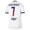 Virallinen pelipaita Paris Saint-Germain Kvaratskhelia 7 Vieras 2026-27 Lyhythihainen - Miesten
