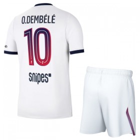 Virallinen pelipaita Paris Saint-Germain O. Dembele 10 Vieras 2026-27 Lyhythihainen - Lasten ( + Lyhyet housut )