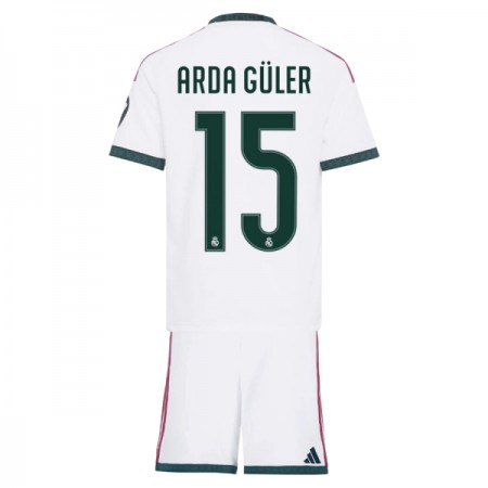 Virallinen pelipaita Real Madrid Arda Guler 15 Koti 2026-27 Lyhythihainen - Lasten ( + Lyhyet housut )
