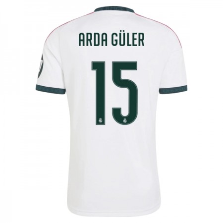 Virallinen pelipaita Real Madrid Arda Guler 15 Koti 2026-27 Lyhythihainen - Miesten Virallinen pelipaita Real Madrid Arda Guler 15 Koti 2026-27 Lyhythihainen - Miesten