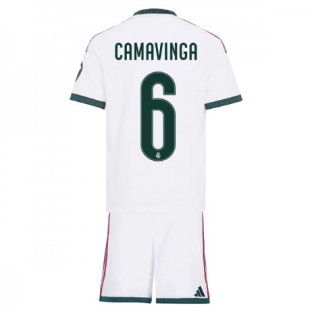 Virallinen pelipaita Real Madrid Camavinga 6 Koti 2026-27 Lyhythihainen - Lasten ( + Lyhyet housut )