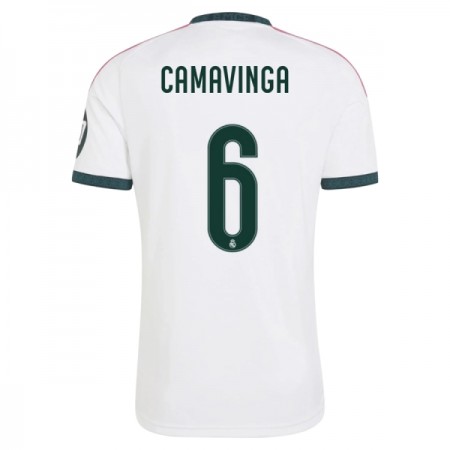 Virallinen pelipaita Real Madrid Camavinga 6 Koti 2026-27 Lyhythihainen - Miesten Virallinen pelipaita Real Madrid Camavinga 6 Koti 2026-27 Lyhythihainen - Miesten