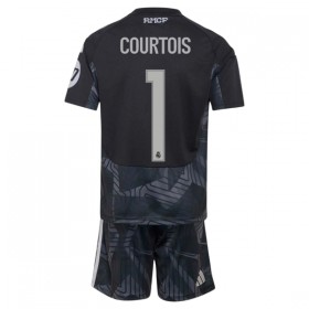 Virallinen pelipaita Real Madrid Courtois 1 Maalivahti Koti 2026-27 Lyhythihainen - Lasten ( + Lyhyet housut )