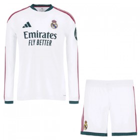 Virallinen pelipaita Real Madrid Koti 2026-27 Pitkähihainen - Lasten ( + Lyhyet housut )