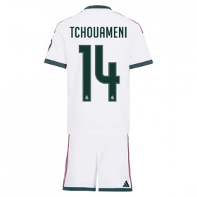 Virallinen pelipaita Real Madrid Tchouameni 14 Koti 2026-27 Lyhythihainen - Lasten ( + Lyhyet housut )