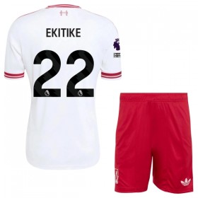 Virallinen pelipaita Liverpool Ekitike 22 Vieras 2026-27 Lyhythihainen - Lasten ( + Lyhyet housut )