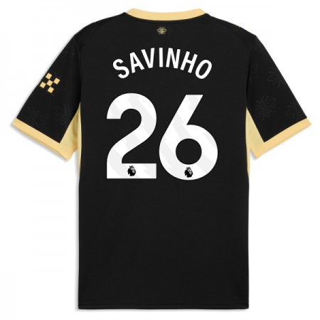 Virallinen pelipaita Manchester City Savinho 26 Vieras 2026-27 Lyhythihainen - Miesten Virallinen pelipaita Manchester City Savinho 26 Vieras 2026-27 Lyhythihainen - Miesten