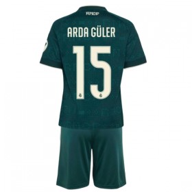 Virallinen pelipaita Real Madrid Arda Guler 15 Vieras 2026-27 Lyhythihainen - Lasten ( + Lyhyet housut )