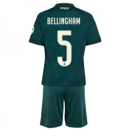 Virallinen pelipaita Real Madrid Bellingham 5 Vieras 2026-27 Lyhythihainen - Lasten ( + Lyhyet housut ) Virallinen pelipaita Real Madrid Bellingham 5 Vieras 2026-27 Lyhythihainen - Lasten ( + Lyhyet housut )