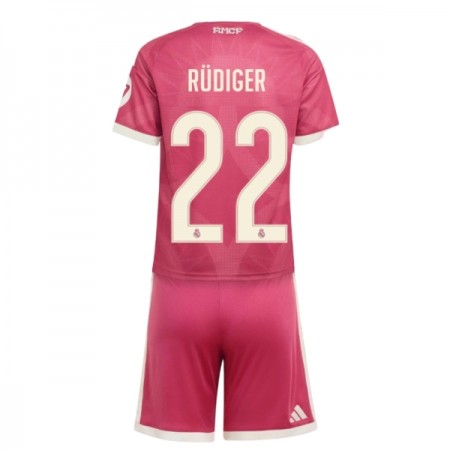 Virallinen pelipaita Real Madrid Rudiger 22 Kolmas 2026-27 Lyhythihainen - Lasten ( + Lyhyet housut ) Virallinen pelipaita Real Madrid Rudiger 22 Kolmas 2026-27 Lyhythihainen - Lasten ( + Lyhyet housut )
