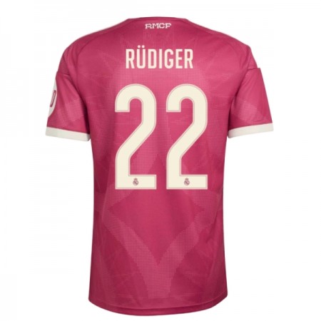 Virallinen pelipaita Real Madrid Rudiger 22 Kolmas 2026-27 Lyhythihainen - Miesten Virallinen pelipaita Real Madrid Rudiger 22 Kolmas 2026-27 Lyhythihainen - Miesten