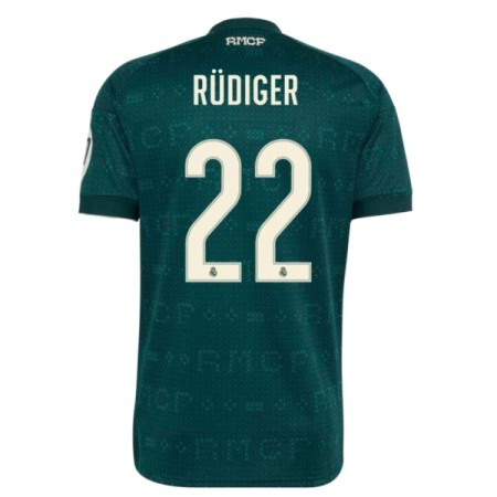 Virallinen pelipaita Real Madrid Rudiger 22 Vieras 2026-27 Lyhythihainen - Miesten Virallinen pelipaita Real Madrid Rudiger 22 Vieras 2026-27 Lyhythihainen - Miesten