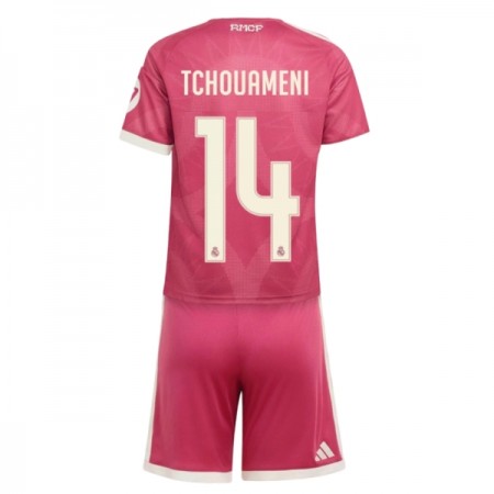Virallinen pelipaita Real Madrid Tchouameni 14 Kolmas 2026-27 Lyhythihainen - Lasten ( + Lyhyet housut )