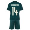Virallinen pelipaita Real Madrid Tchouameni 14 Vieras 2026-27 Lyhythihainen - Lasten ( + Lyhyet housut ) Virallinen pelipaita Real Madrid Tchouameni 14 Vieras 2026-27 Lyhythihainen - Lasten ( + Lyhyet housut )