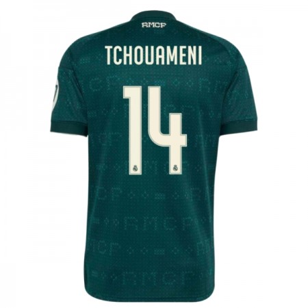 Virallinen pelipaita Real Madrid Tchouameni 14 Vieras 2026-27 Lyhythihainen - Miesten Virallinen pelipaita Real Madrid Tchouameni 14 Vieras 2026-27 Lyhythihainen - Miesten