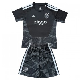 Virallinen pelipaita Ajax Amsterdam Maalivahti 2026-27 Lyhythihainen Musta - Lasten ( + Lyhyet housut )