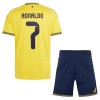 Virallinen pelipaita Al Nassr Ronaldo 7 Koti 2026-27 Lyhythihainen - Lasten ( + Lyhyet housut )
