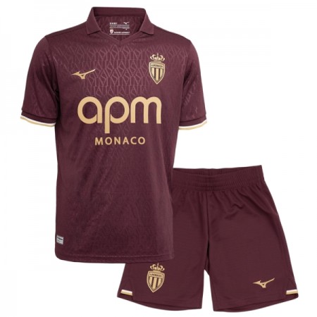 Virallinen pelipaita AS Monaco Vieras 2026-27 Lyhythihainen - Lasten ( + Lyhyet housut )