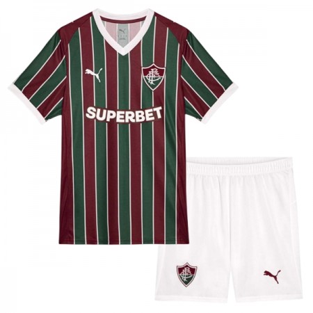 Virallinen pelipaita Fluminense FC Koti 2026-27 Lyhythihainen - Lasten ( + Lyhyet housut )