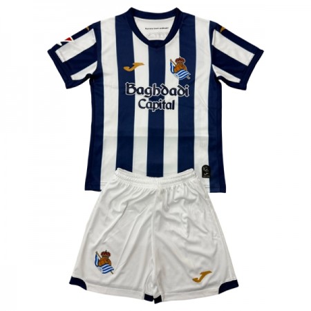 Virallinen pelipaita Real Sociedad Koti 2026-27 Lyhythihainen - Lasten ( + Lyhyet housut )
