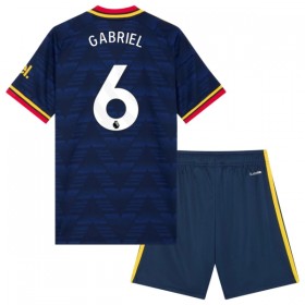Virallinen pelipaita Arsenal Gabriel 6 Vieras 2026-27 Lyhythihainen - Lasten ( + Lyhyet housut )